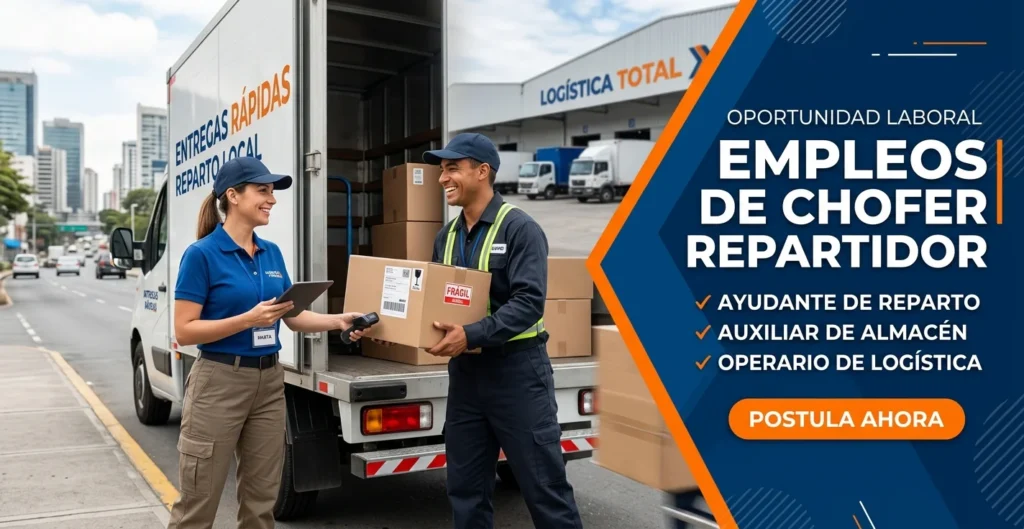 EMPLEOS DE CHOFER REPARTIDOR